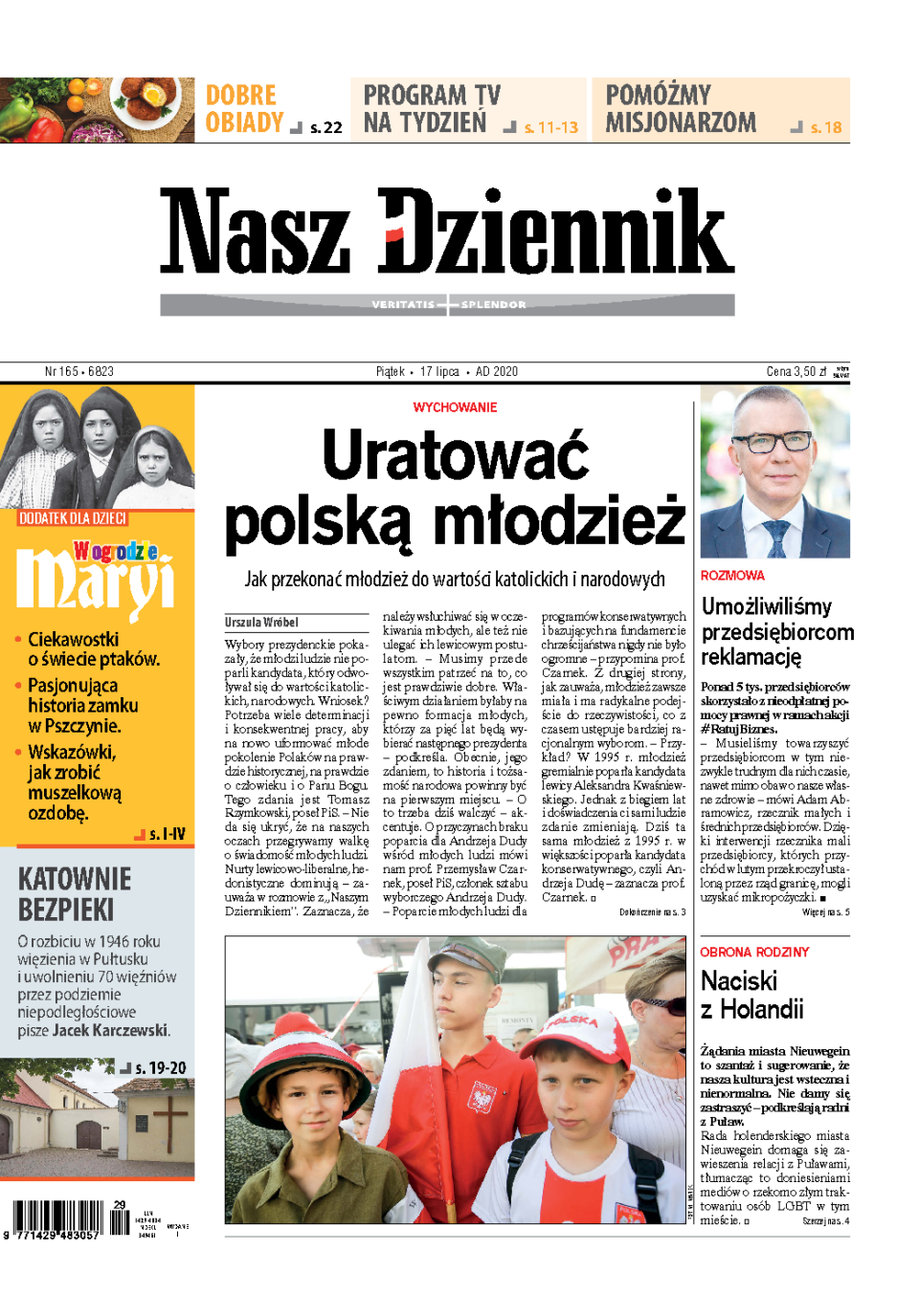 Nasz Dziennik z dnia 17.07.2020 wydanie PDF