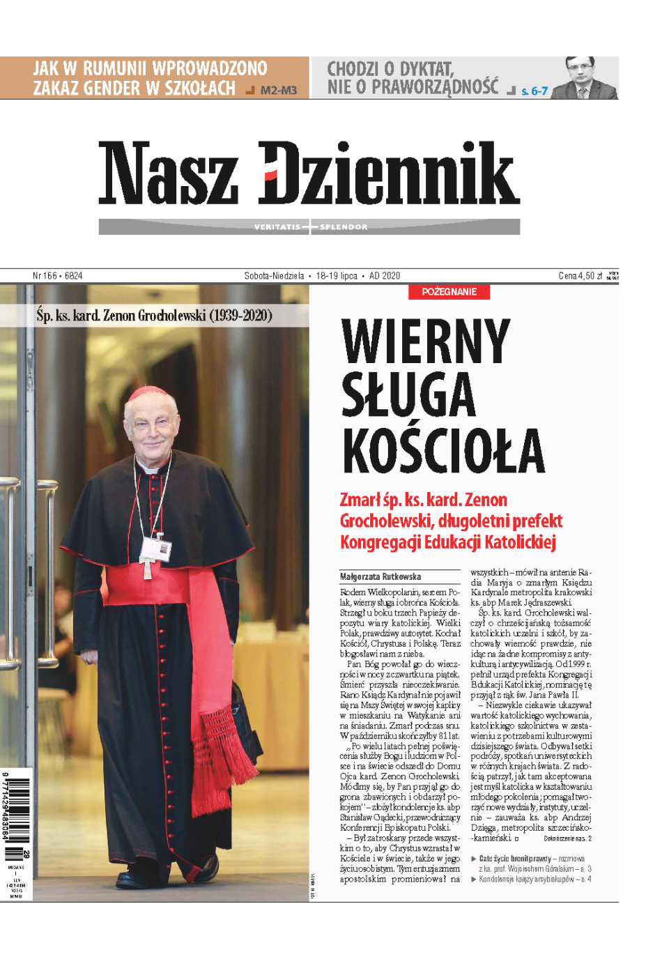 Nasz Dziennik z dnia 18.07.2020 wydanie PDF