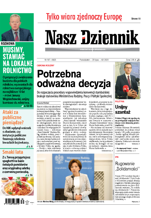 Nasz Dziennik z dnia 20.07.2020 wydanie PDF
