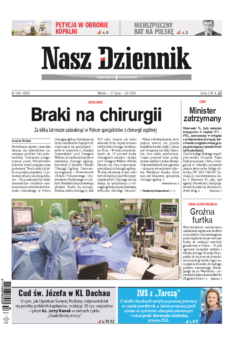 Nasz Dziennik z dnia 21.07.2020 wydanie PDF
