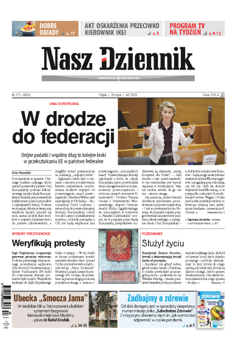 Nasz Dziennik z dnia 24.07.2020 wydanie PDF