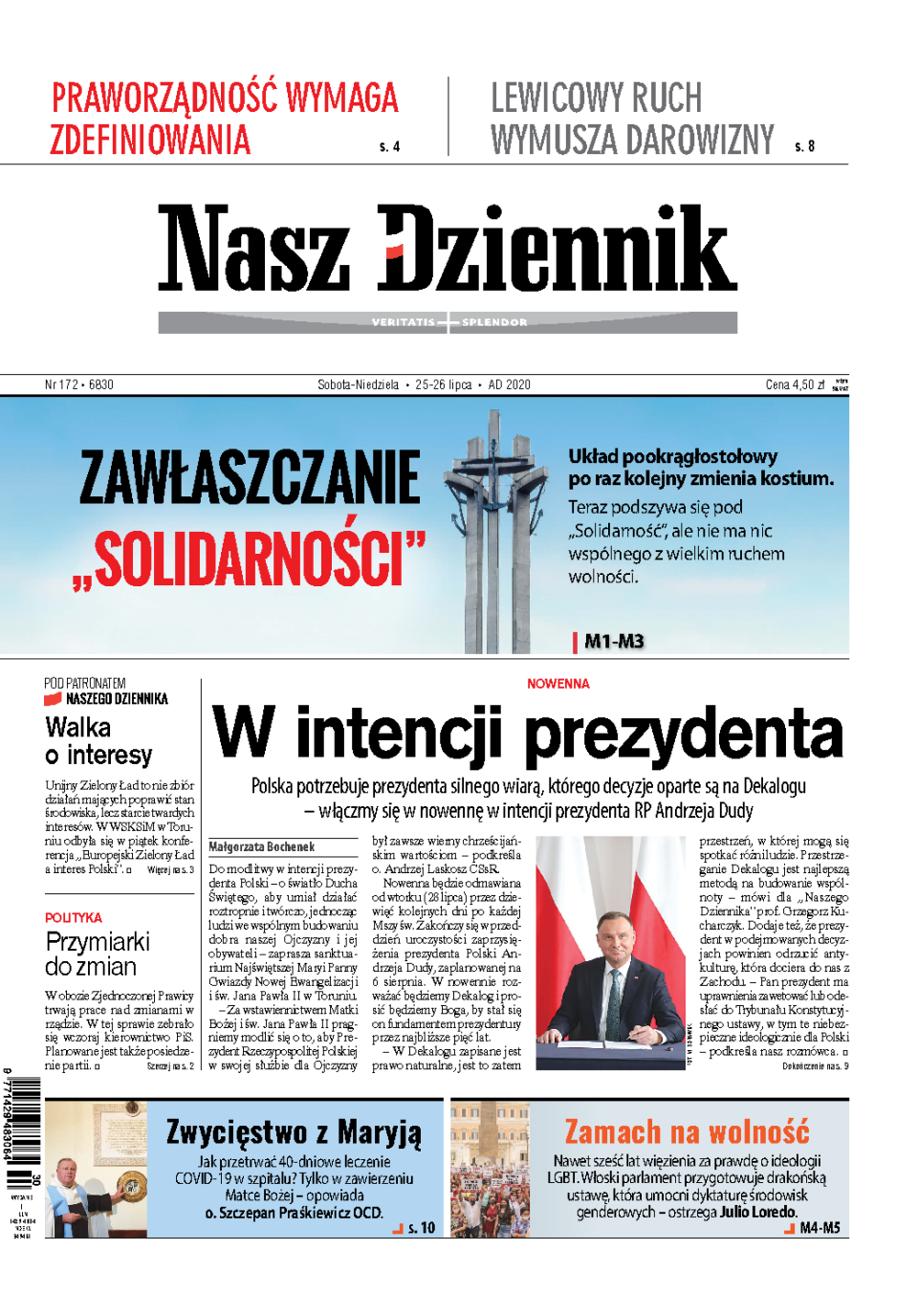 Nasz Dziennik z dnia 25.07.2020 wydanie PDF