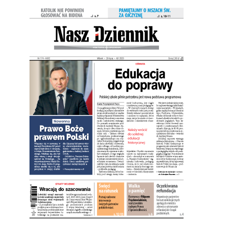 Nasz Dziennik z dnia 28.07.2020 wydanie PDF