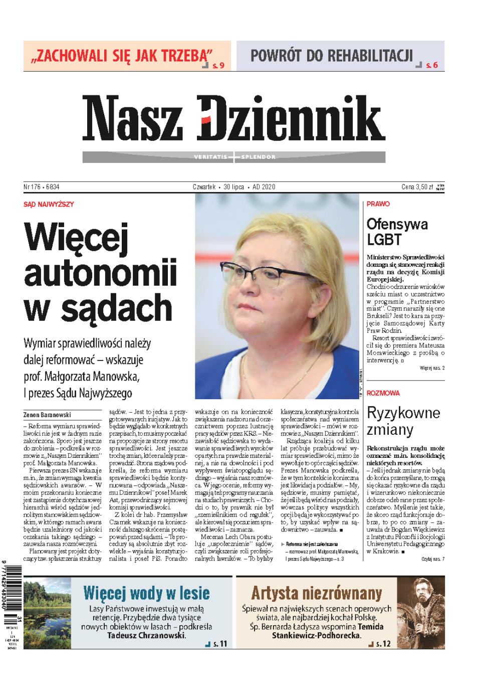 Nasz Dziennik z dnia 30.07.2020 wydanie PDF