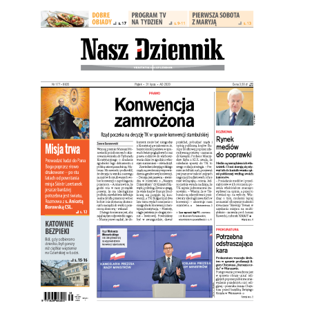 Nasz Dziennik z dnia 31.07.2020 wydanie PDF