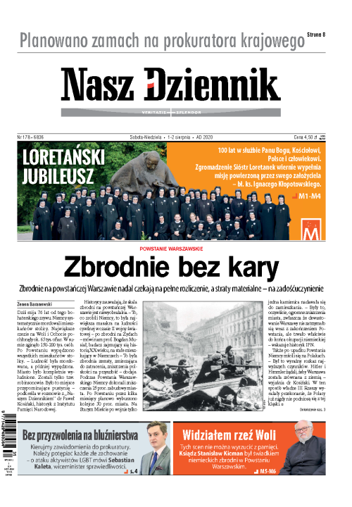 Nasz Dziennik z dnia 01.08.2020 wydanie PDF