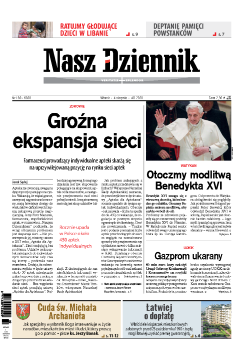 Nasz Dziennik z dnia 04.08.2020 wydanie PDF