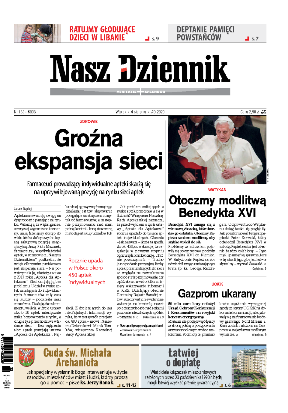 Nasz Dziennik z dnia 04.08.2020 wydanie PDF