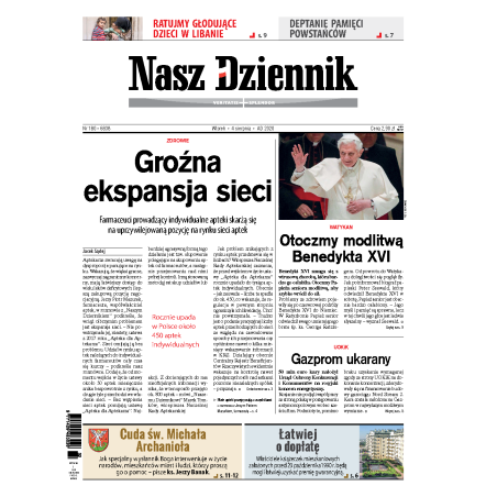Nasz Dziennik z dnia 04.08.2020 wydanie PDF