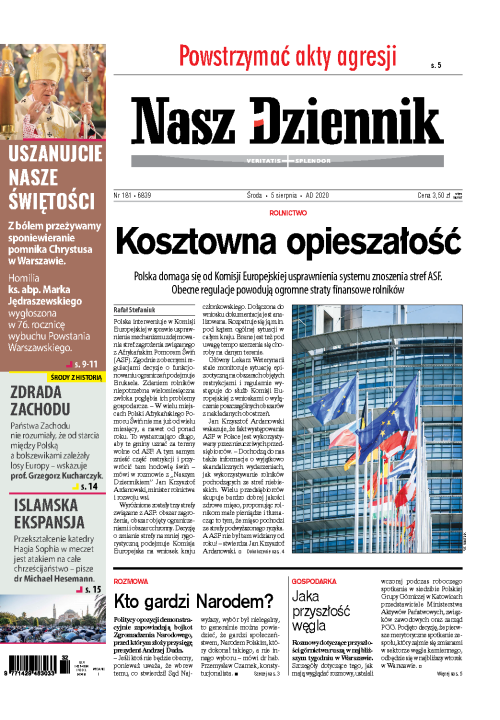 Nasz Dziennik z dnia 05.08.2020 wydanie PDF