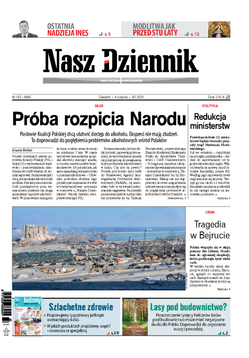 Nasz Dziennik z dnia 06.08.2020 wydanie PDF
