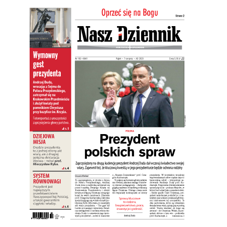 Nasz Dziennik z dnia 07.08.2020 wydanie PDF
