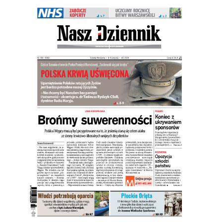 Nasz Dziennik z dnia 08.08.2020 wydanie PDF