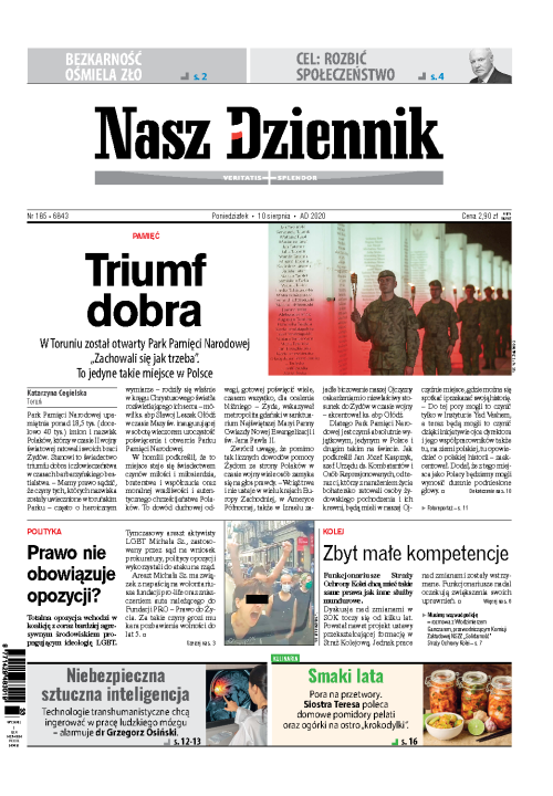 Nasz Dziennik z dnia 10.08.2020 wydanie PDF