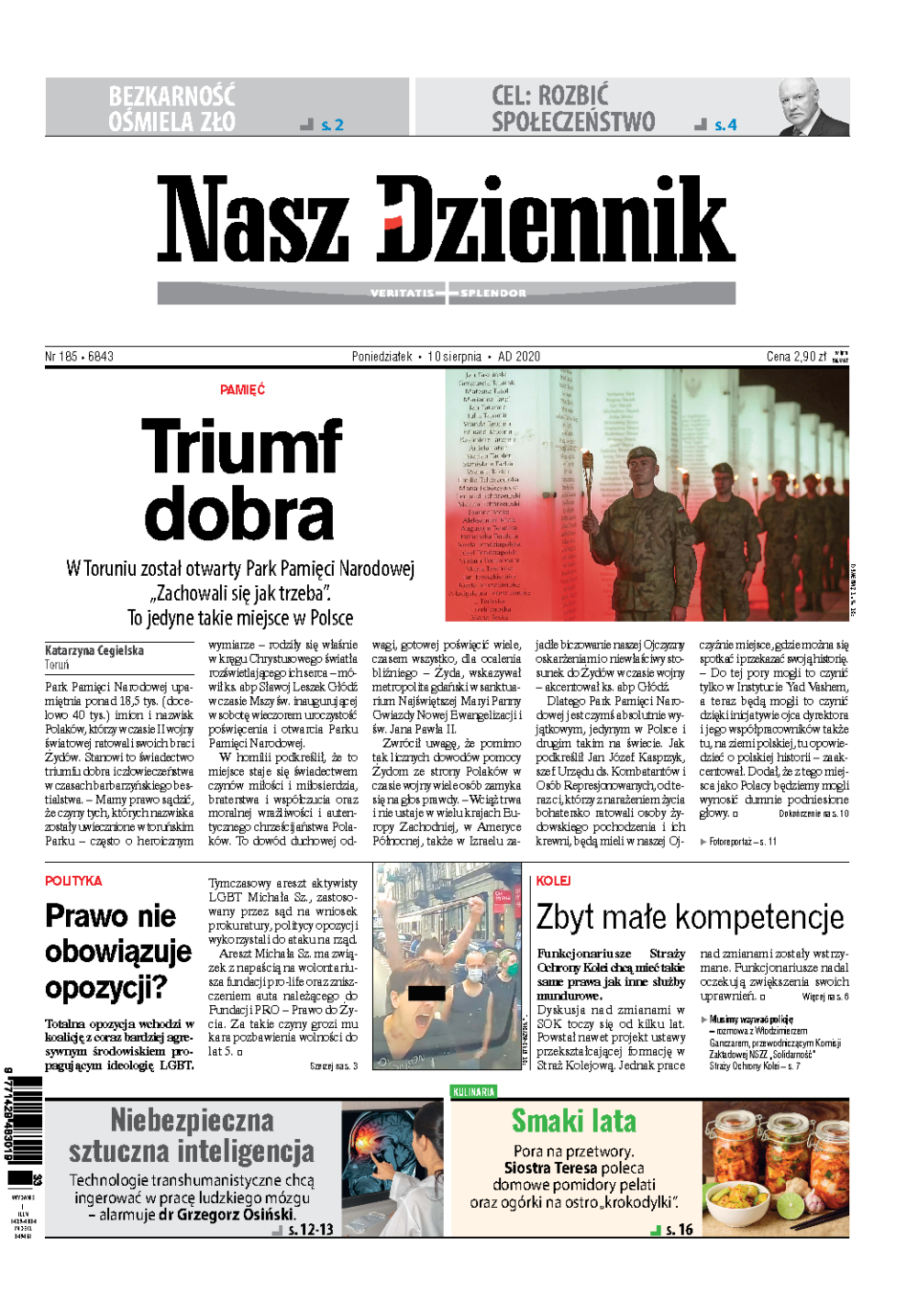Nasz Dziennik z dnia 10.08.2020 wydanie PDF