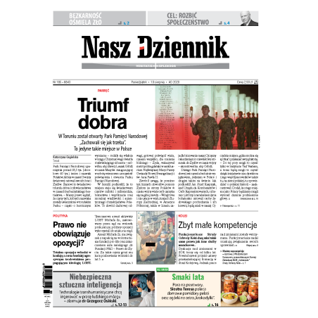 Nasz Dziennik z dnia 10.08.2020 wydanie PDF