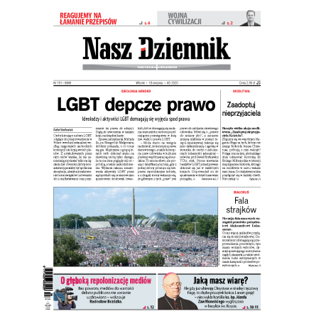 Nasz Dziennik z dnia 18.08.2020 wydanie PDF