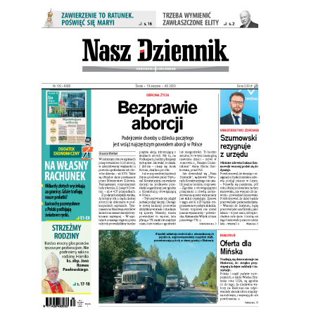 Nasz Dziennik z dnia 19.08.2020 wydanie PDF