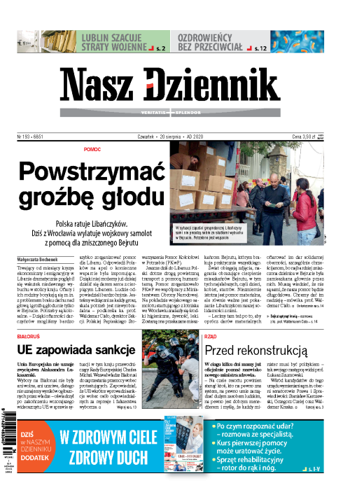 Nasz Dziennik z dnia 20.08.2020 wydanie PDF