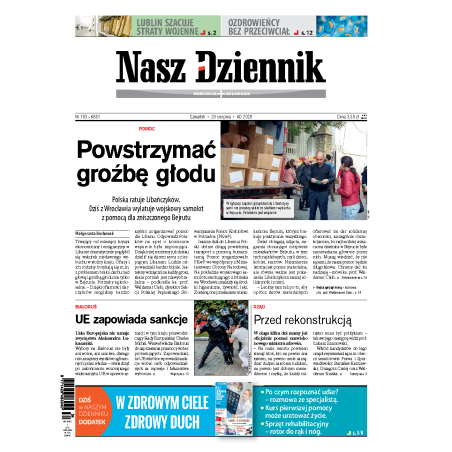 Nasz Dziennik z dnia 20.08.2020 wydanie PDF