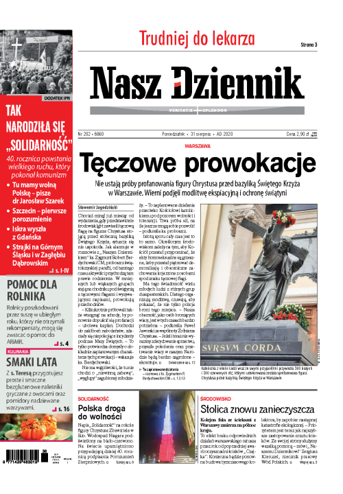 Nasz Dziennik z dnia 31.08.2020 wydanie PDF