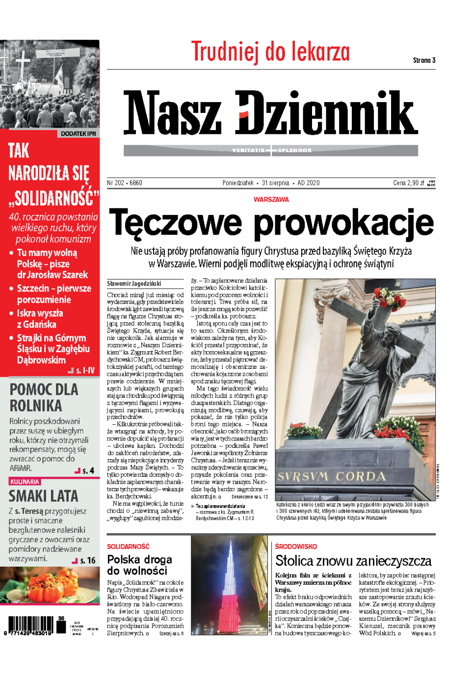 Nasz Dziennik z dnia 31.08.2020 wydanie PDF