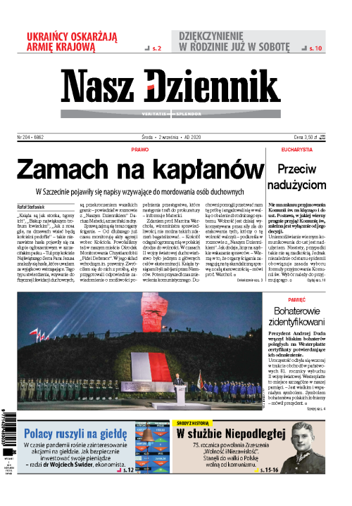 Nasz Dziennik z dnia 02.09.2020 wydanie PDF
