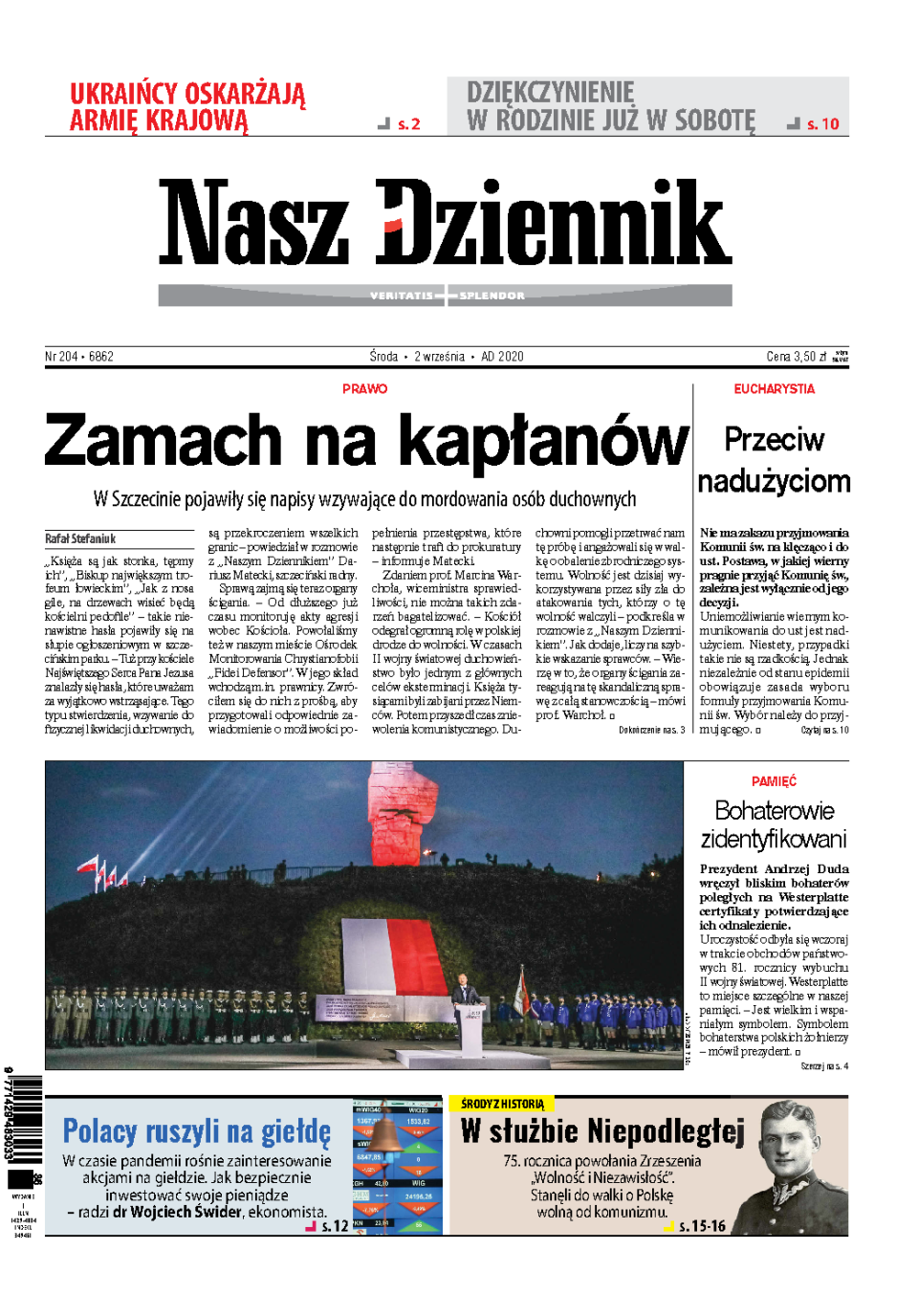 Nasz Dziennik z dnia 02.09.2020 wydanie PDF