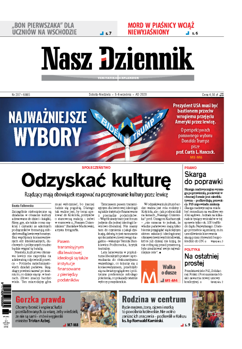 Nasz Dziennik z dnia 05.09.2020 wydanie PDF