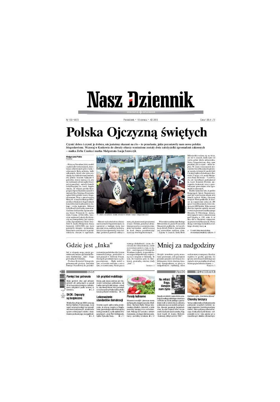 Nasz Dziennik z dnia 10.06.2013 wydanie PDF