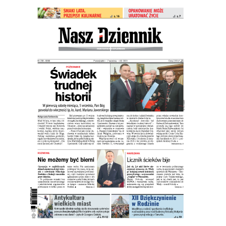 Nasz Dziennik z dnia 07.09.2020 wydanie PDF