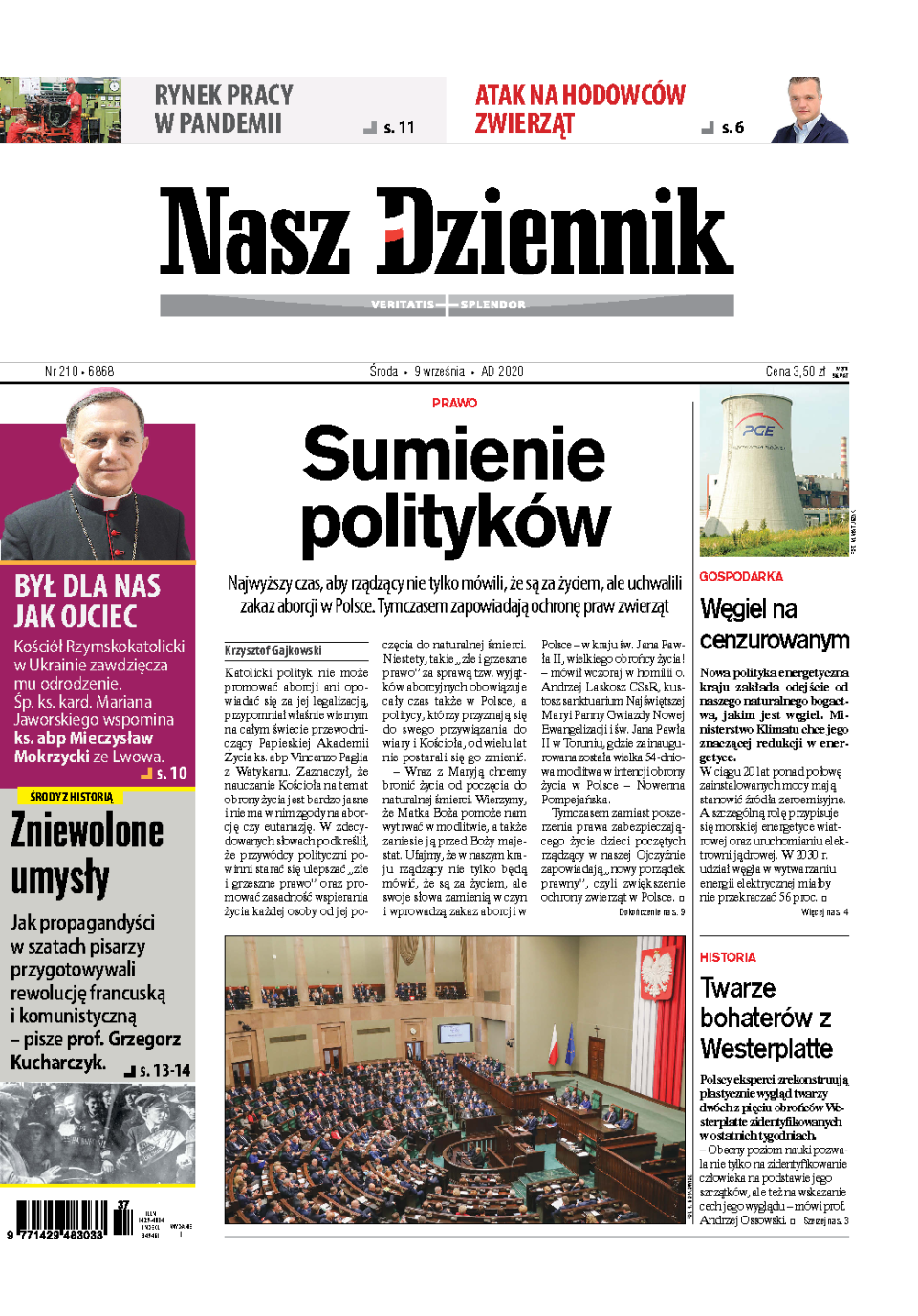 Nasz Dziennik z dnia 09.09.2020 wydanie PDF