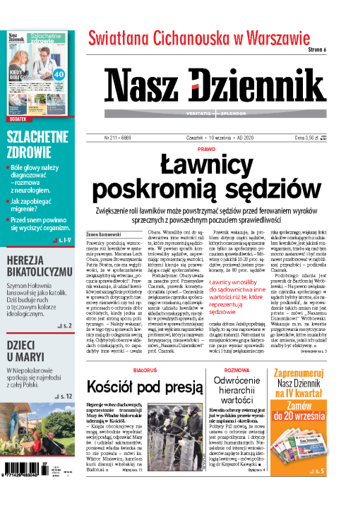 Nasz Dziennik z dnia 10.09.2020 wydanie PDF