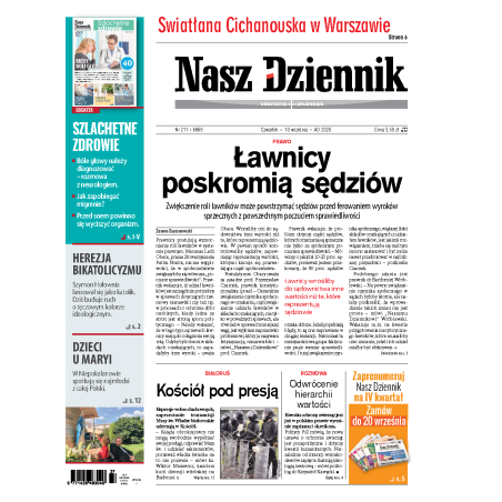 Nasz Dziennik z dnia 10.09.2020 wydanie PDF