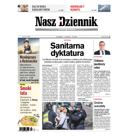 Nasz Dziennik z dnia 14.09.2020 wydanie PDF