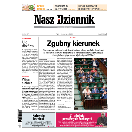 Nasz Dziennik z dnia 18.09.2020 wydanie PDF