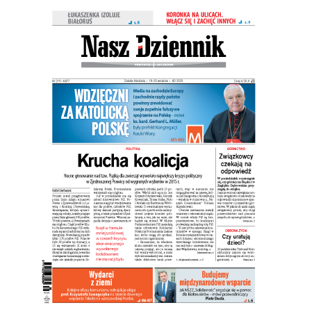 Nasz Dziennik z dnia 19.09.2020 wydanie PDF