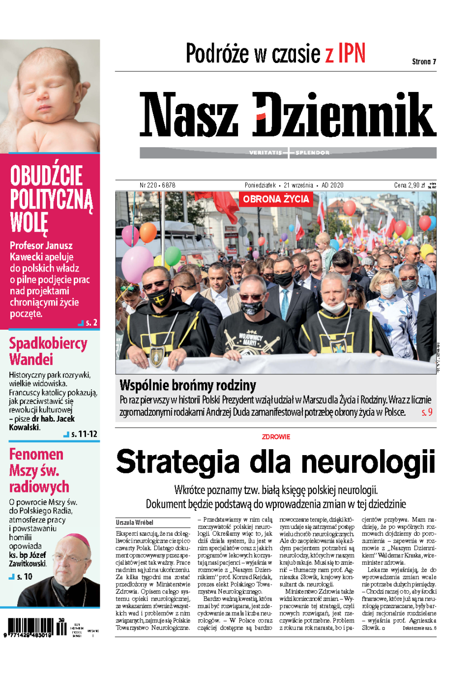 Nasz Dziennik z dnia 21.09.2020 wydanie PDF