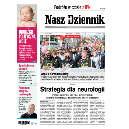 Nasz Dziennik z dnia 21.09.2020 wydanie PDF
