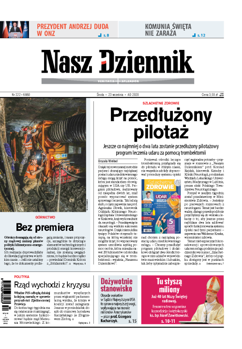 Nasz Dziennik z dnia 23.09.2020 wydanie PDF