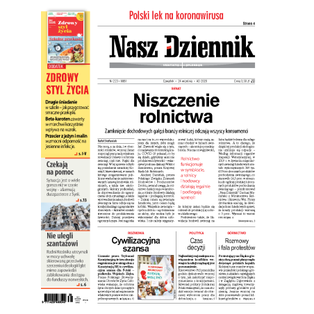 Nasz Dziennik z dnia 24.09.2020 wydanie PDF