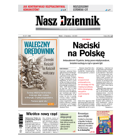 Nasz Dziennik z dnia 29.09.2020 wydanie PDF