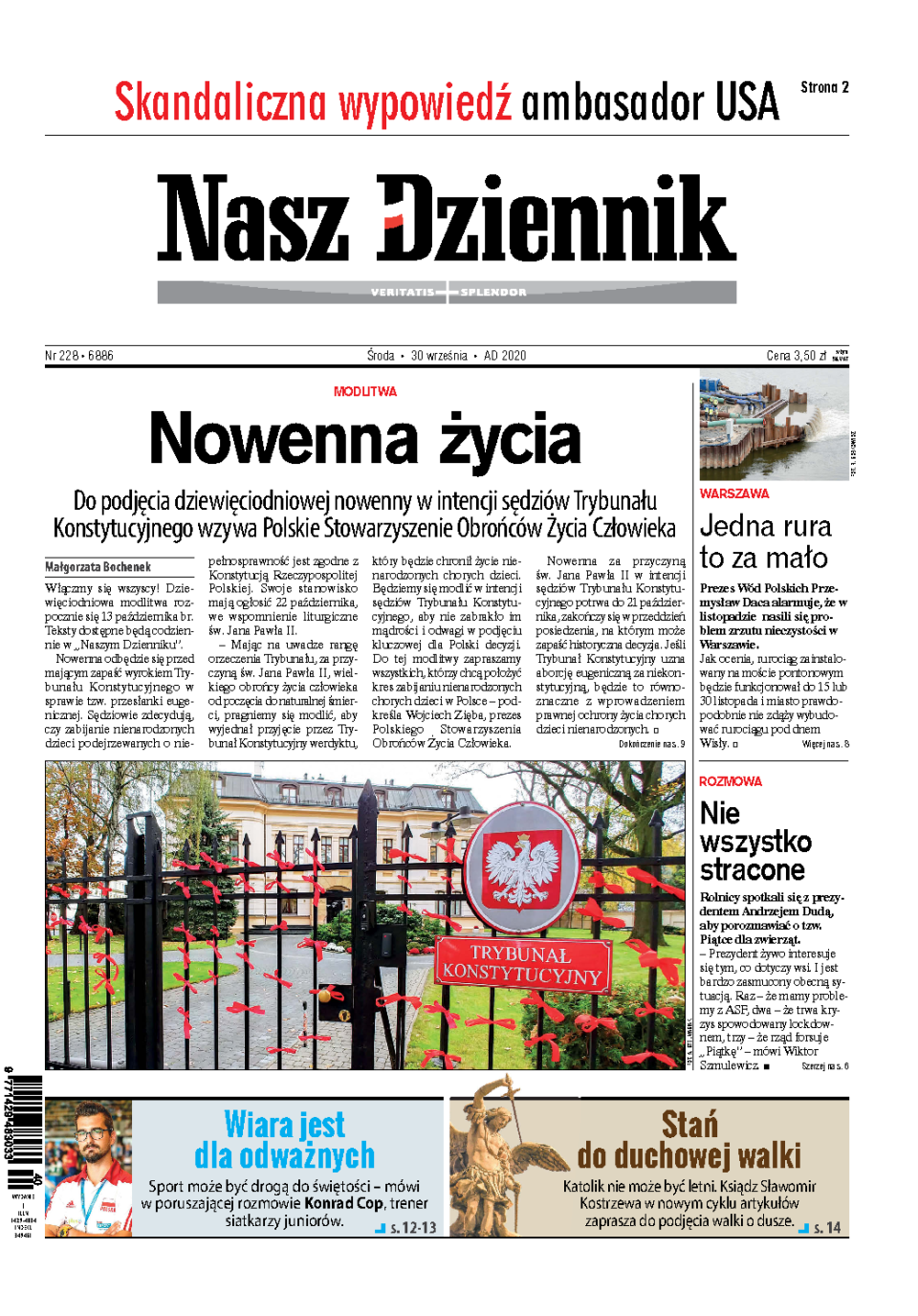 Nasz Dziennik z dnia 30.09.2020 wydanie PDF