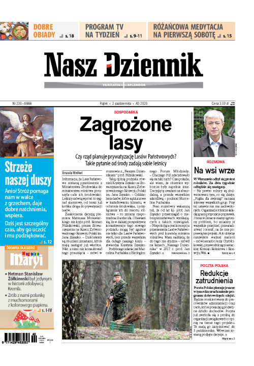 Nasz Dziennik z dnia 02.10.2020 wydanie PDF