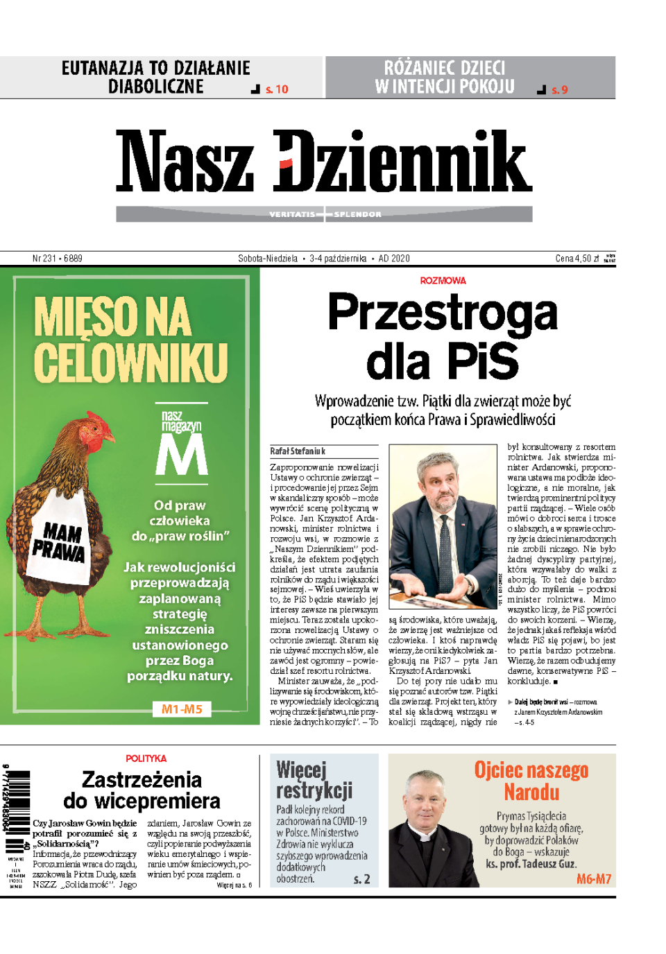 Nasz Dziennik z dnia 03.10.2020 wydanie PDF