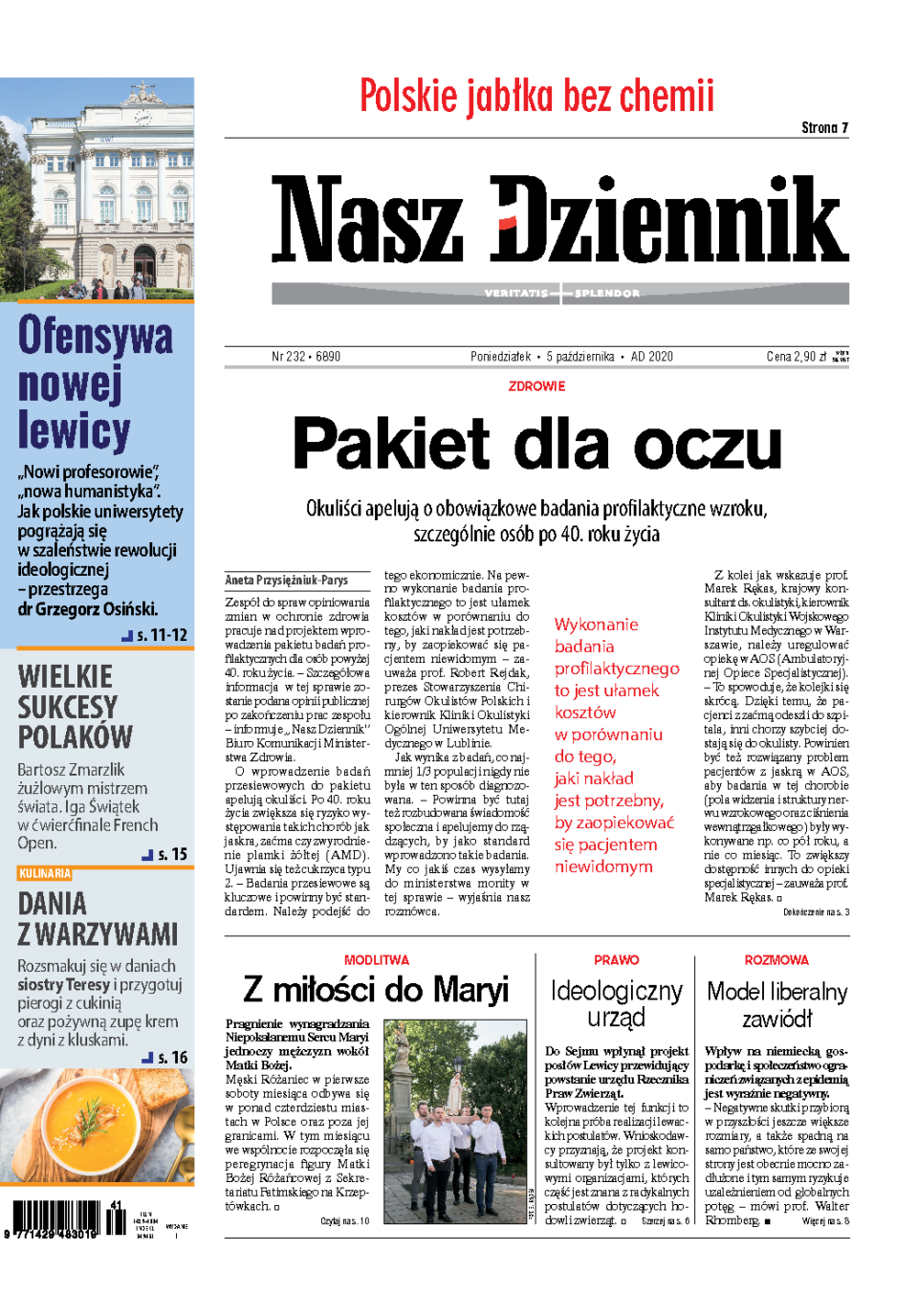 Nasz Dziennik z dnia 05.10.2020 wydanie PDF