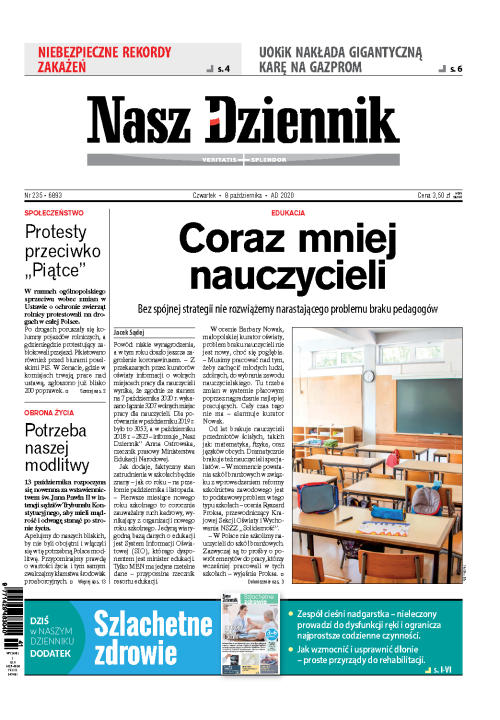 Nasz Dziennik z dnia 08.10.2020 wydanie PDF