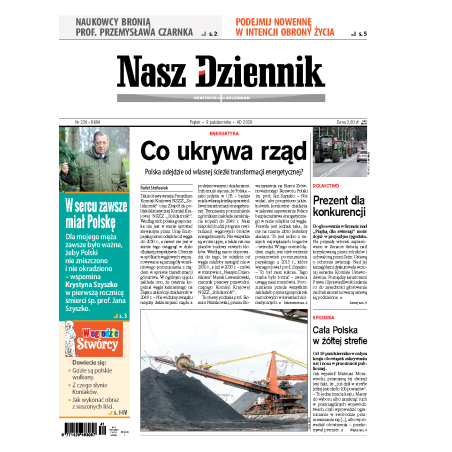 Nasz Dziennik z dnia 09.10.2020 wydanie PDF