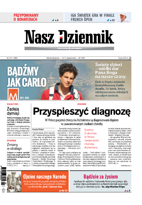 Nasz Dziennik z dnia 10.10.2020 wydanie PDF