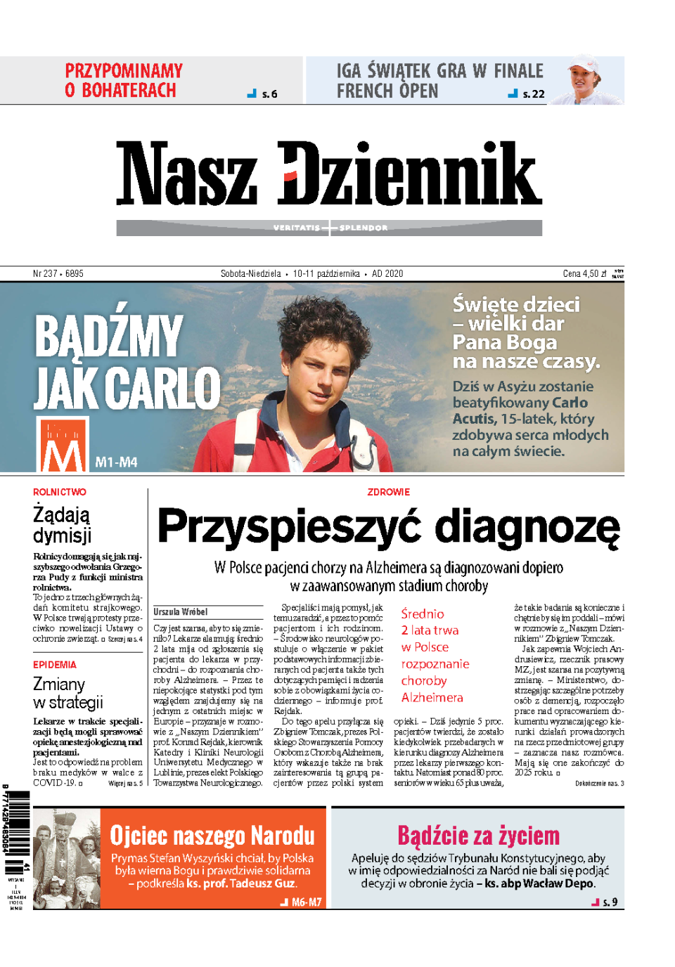 Nasz Dziennik z dnia 10.10.2020 wydanie PDF